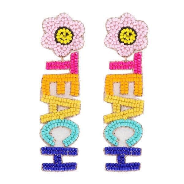 Teach Beaded Earrings something special LA 