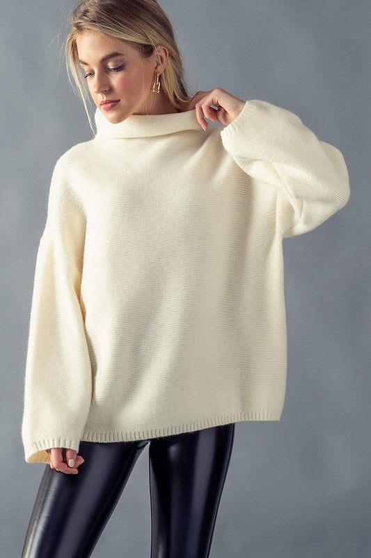 Texture Knit Cowl Sweater Trend Notes 