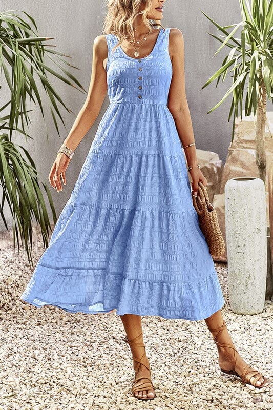 Textured Midi with Button Detail supreme fashion 