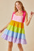 Tie Strap Ruffle Rainbow Dress day + moon 