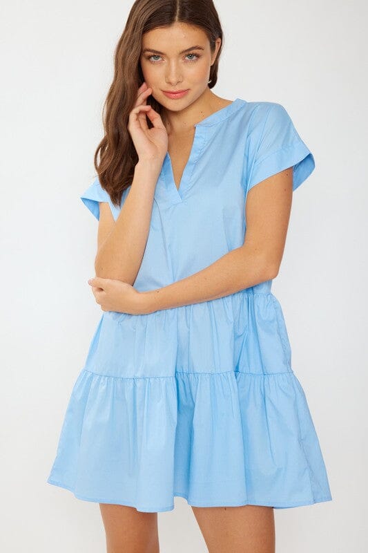 Tiered Cotton Poplin Dress FSL Apparel 
