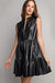 Tiered Faux Leather Dress Eesome 