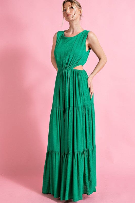 Tiered Sleeveless Maxi Eesome 