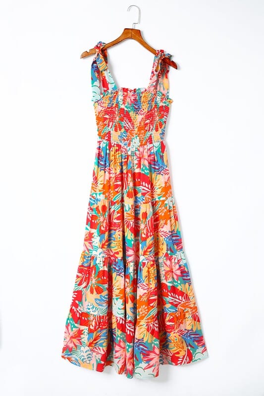 Tropical Shoulder Tie Maxi Shewin 