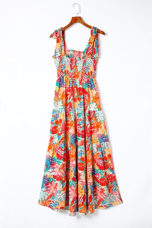 Tropical Shoulder Tie Maxi Shewin 