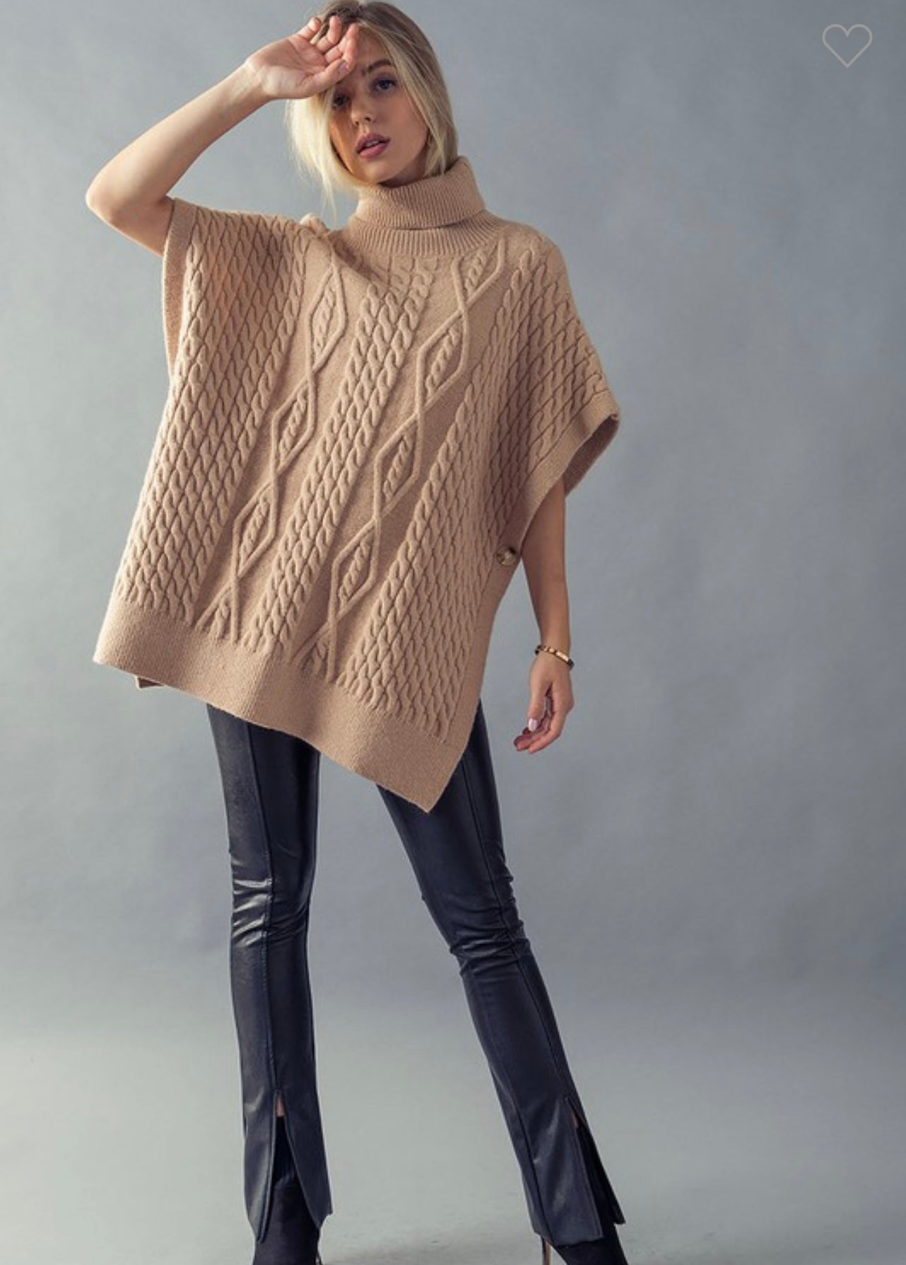 Turtleneck Cable Knit Tunic Trend Notes 