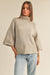 Turtleneck Wide Neck Cape Style Sweater miou muse 