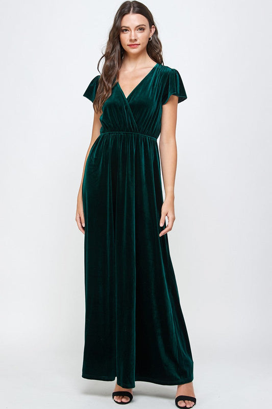 Velvet Maxi Dress see and be seen 