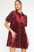 Velvet Shirt Dress with Sequin Sleeves entro 