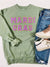 Vintage Green Mardi Gras Patch Sweatshirt dash forward wholesale 