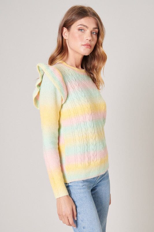 Whimsy Pastel Ombre Sweater Sugarlips 