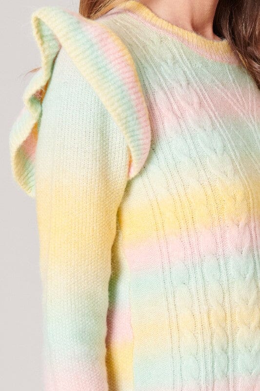 Whimsy Pastel Ombre Sweater Sugarlips 