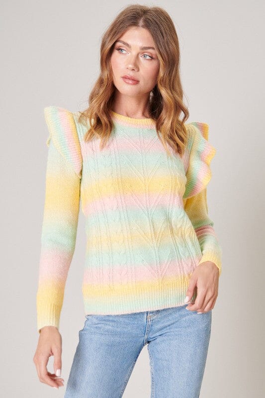 Whimsy Pastel Ombre Sweater Sugarlips 