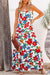 White Bold Floral Maxi Shewin 
