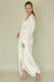 White Caftan with Adjustable Waist Esley 