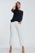 White Frayed Hem Flare Jeans Q2 