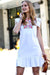 White Pom Pom Embroidered Dress mazik 