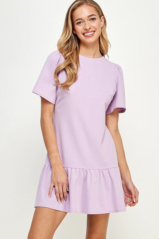 Wide Puff Sleeve Dress 2 hearts 