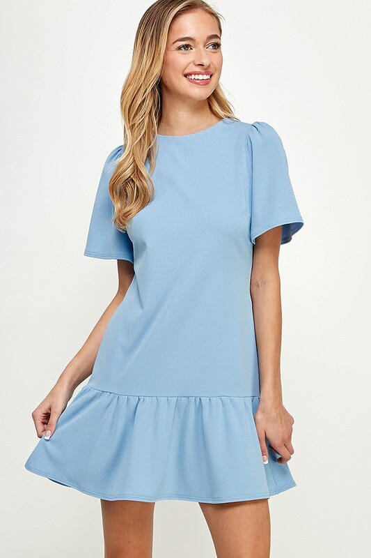 Wide Puff Sleeve Dress 2 hearts 