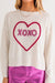 XOXO Heart Tinsel Sweater le lis 