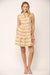 Yellow and Lavender Frill Neck Dress Fate 
