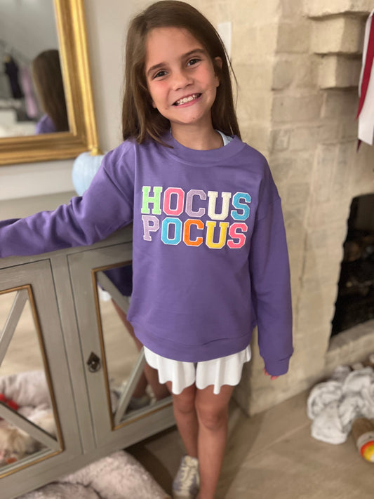YOUTH Hocus Pocus Patch Sweatshirt Tees2urdoor 