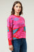 Zinnia Floral Gathered Shoulder Sweater Sugarlips 